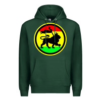 Sports Green Rasta Lion Premium Hoodie - longCreatives