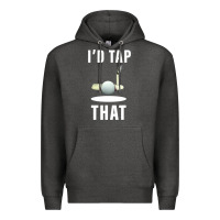 Charcoal Heather I'd Tap That TFunny Golf Premium Hoodie - longCreatives