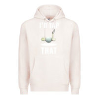 Pale Pink I'd Tap That TFunny Golf Premium Hoodie - longCreatives