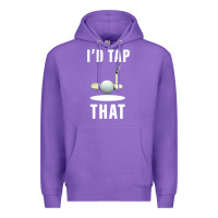 Purple I'd Tap That TFunny Golf Premium Hoodie - longCreatives