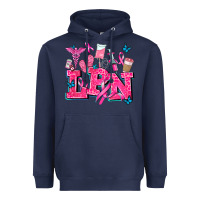 Navy lpn cancer  nurse with Heavyweight Hoodie - AdoDesignShop