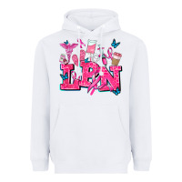 White lpn cancer  nurse with Heavyweight Hoodie - AdoDesignShop