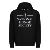 Black National Honor Society Torch Premium Hoodie - longCreatives
