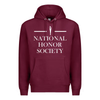 Burgundy National Honor Society Torch Premium Hoodie - longCreatives