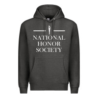 Charcoal Heather National Honor Society Torch Premium Hoodie - longCreatives