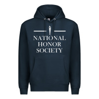 Navy National Honor Society Torch Premium Hoodie - longCreatives