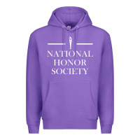 Purple National Honor Society Torch Premium Hoodie - longCreatives