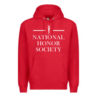 Red National Honor Society Torch Premium Hoodie - longCreatives