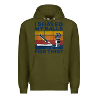 Army Green Nice I Shaved My Balls For This Vintage Premium Hoodie - longCreatives