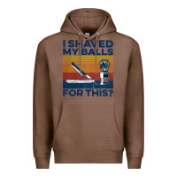 Chestnut Nice I Shaved My Balls For This Vintage Premium Hoodie - longCreatives