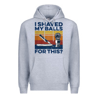 Heather Grey Nice I Shaved My Balls For This Vintage Premium Hoodie - longCreatives
