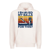 Pale Pink Nice I Shaved My Balls For This Vintage Premium Hoodie - longCreatives