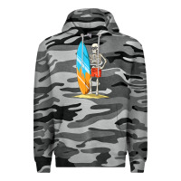 Slate Camo Surfing Skeleton Halloween Themed Surf Lovers Gift Premium Hoodie - longCreatives