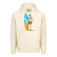 Tofu Surfing Skeleton Halloween Themed Surf Lovers Gift Premium Hoodie - longCreatives