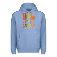 Colony Blue Taino Sun Boricua Vintage Taino Gift of Puerto Rico Premium Hoodie - longCreatives