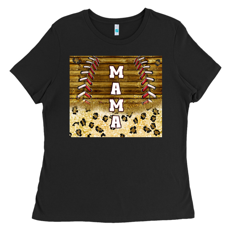 Mama Baseball Sippy Cup Ladies Tee by TumblerDesignByShophia | Teevron
