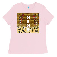 Bubblegum Pink mama baseball sippy cup Ladies Tee - TumblerDesignByShophia