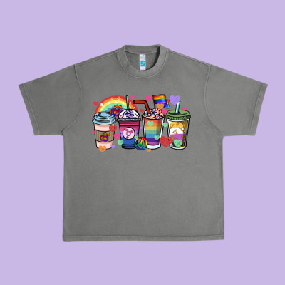 Lgbtq Coffee Cups Urban Heavy Tee Designed By Howdyjamesfarm