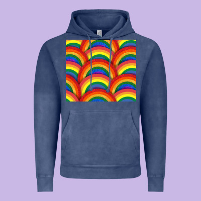 Pride Rainbow Glitter Tumbler Vintage Hoodie Designed By Fadigitalartstudio