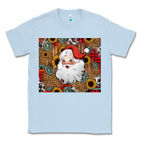 Dusty Blue western santa claus Classic Tee - Jasminsmagicworld