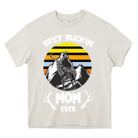 Cream Best Buckin Mom Ever Heavy Core Tee - Bettercallsaul