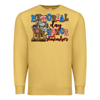 Antique Gold memorial day honor and remember Premium Sweatshirt - AdoDesignShop