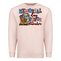 Pale Pink memorial day honor and remember Premium Sweatshirt - AdoDesignShop