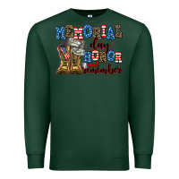 Sports Green memorial day honor and remember Premium Sweatshirt - AdoDesignShop