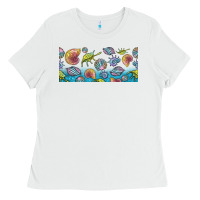 White sea shells Ladies Tee - TumblerDesignByShophia