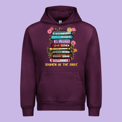 The Original Women Of The Bible Books Full Color Urban Hoodie Designed By Jahusdesignshop