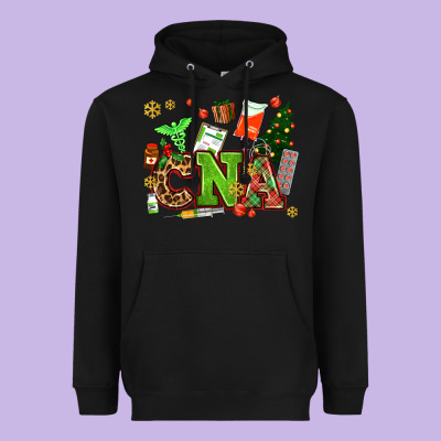 Cna Christmas Heavyweight Hoodie Designed By Adodesignshop