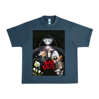 Midnight Navy Graphic Movies  badguys film Mens Funny Urban Heavy Tee - longCreatives