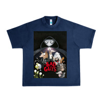 Navy Graphic Movies  badguys film Mens Funny Urban Heavy Tee - longCreatives