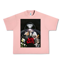 Salmon Graphic Movies  badguys film Mens Funny Urban Heavy Tee - longCreatives
