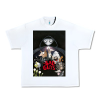White Graphic Movies  badguys film Mens Funny Urban Heavy Tee - longCreatives