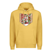 Antique Gold Christmas Pocket Premium Hoodie - CowhideDigitalArt