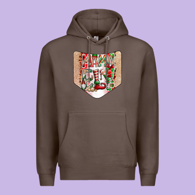 Christmas Pocket Premium Hoodie Designed By Cowhidedigitalart