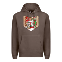 Coffee Christmas Pocket Premium Hoodie - CowhideDigitalArt