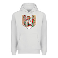 Dove Grey Christmas Pocket Premium Hoodie - CowhideDigitalArt
