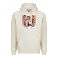 Oatmeal Heather Christmas Pocket Premium Hoodie - CowhideDigitalArt
