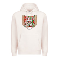 Pale Pink Christmas Pocket Premium Hoodie - CowhideDigitalArt