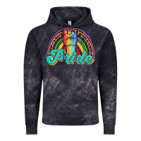 Cloud Black pride rainbow Vintage Hoodie - OliviaCreatesArt