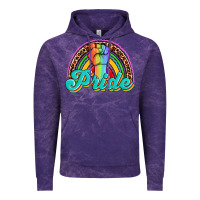 Cloud Purple pride rainbow Vintage Hoodie - OliviaCreatesArt