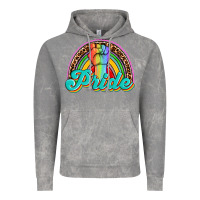 Cloud Rock pride rainbow Vintage Hoodie - OliviaCreatesArt
