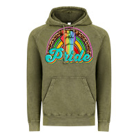 Vintage Olive pride rainbow Vintage Hoodie - OliviaCreatesArt