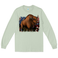 Matcha American Bison Long Sleeve Tee - Jasminsmagicworld