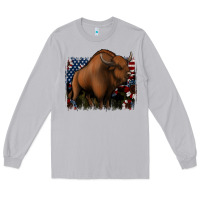 Moon Dust American Bison Long Sleeve Tee - Jasminsmagicworld