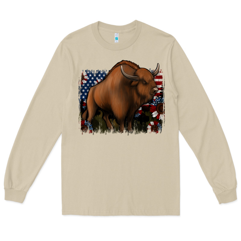 American Bison Long Sleeve Tee by Jasminsmagicworld | Teevron