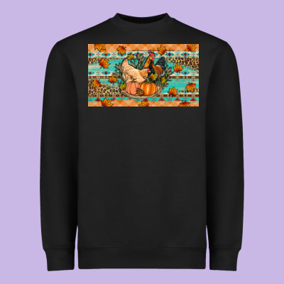 Fall Coop Animals Pumpkin Heavyweight Sweatshirt Designed By Artiststas
