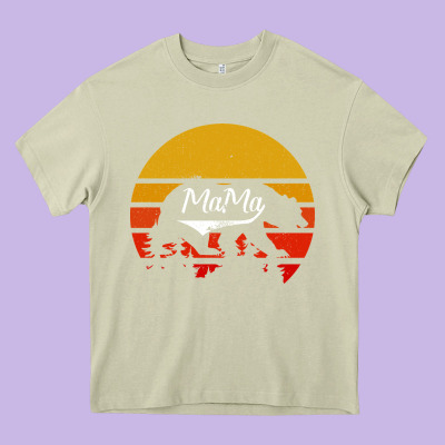 Mama Bear Heavy Core Tee Designed By Bettercallsaul